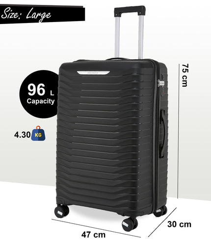 Burnaby Large Hard Shell Suitcase in Black