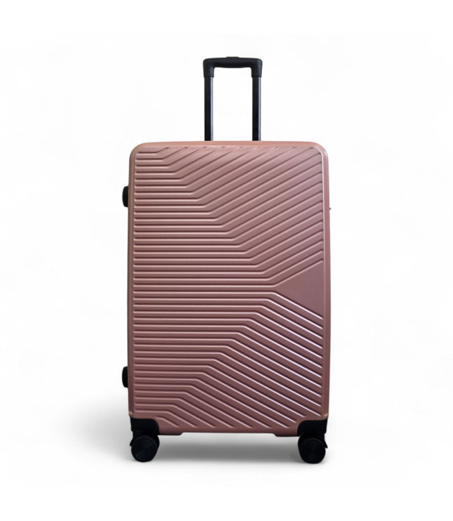Junee Large Hard Shell Suitcase in Rose Gold