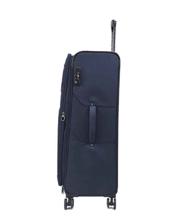 Corby Large Soft Shell Suitcase in Navy