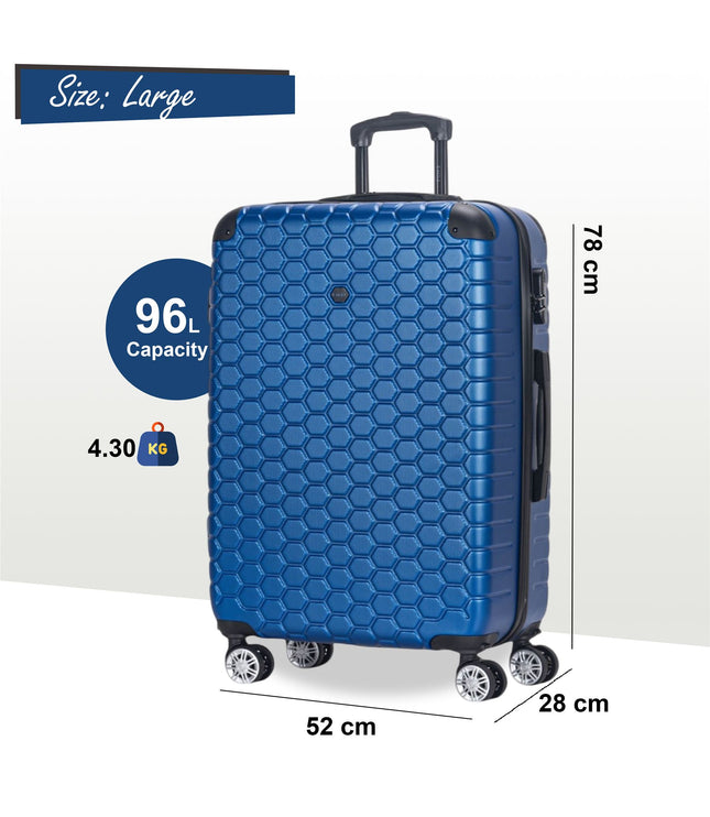 Noda Large Hard Shell Suitcase in Blue