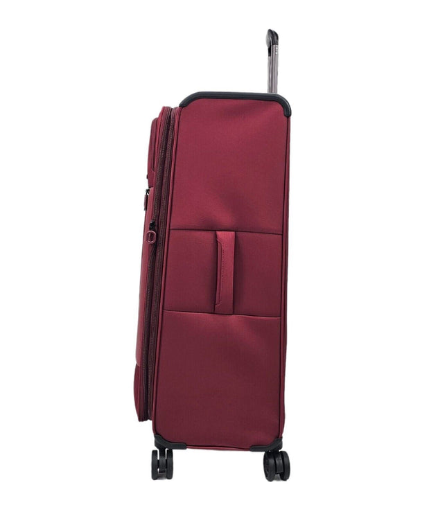 Bourne Large Soft Shell Suitcase in Burgundy