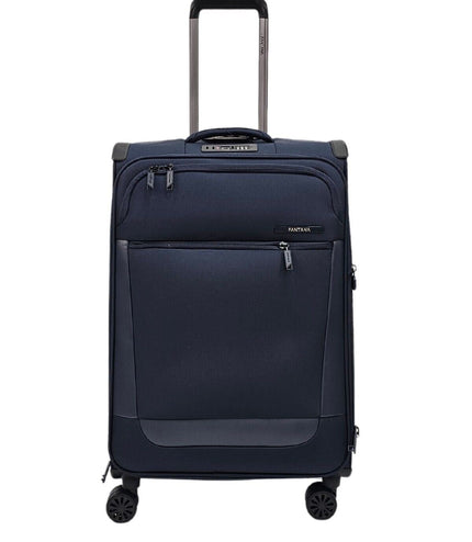 Bourne Medium Soft Shell Suitcase in Navy