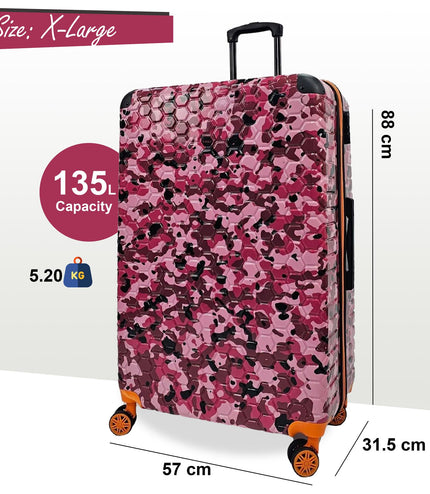 Brewood Extra Large Hard Shell Suitcase in Pink