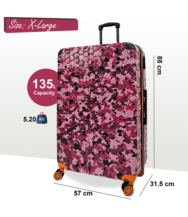 Brewood Extra Large Hard Shell Suitcase in Pink