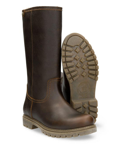 Panama Jack Women's Bambina B82 Chestnut Waterproof Leather Winter Boots