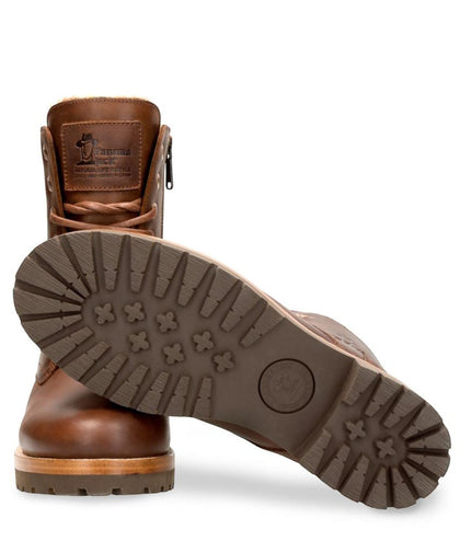 Panama Jack Women's Frisia B10 Bark Waterproof Leather Combat Boots