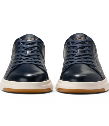 Cole Haan Men's GrandPro Luxe Mile Trainer Blue Leather Sneakers - C42754