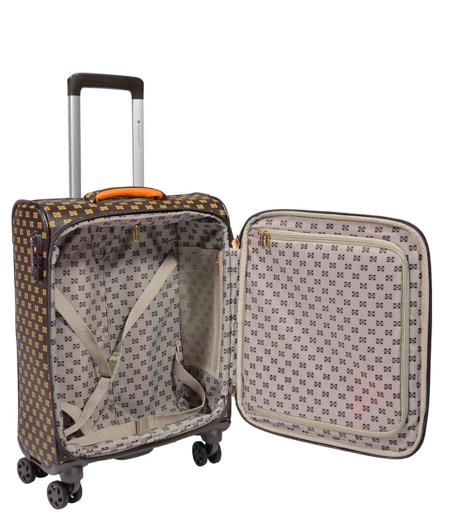 Corringham Cabin Soft Shell Suitcase in Coffee