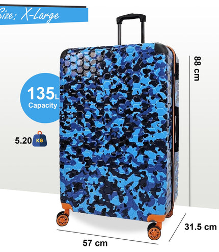 Brewood Extra Large Hard Shell Suitcase in Blue