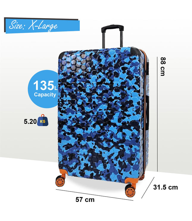 Brewood Extra Large Hard Shell Suitcase in Blue