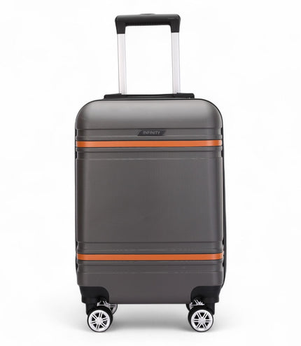 Calgary Cabin Hard Shell Suitcase in Charcoal Black