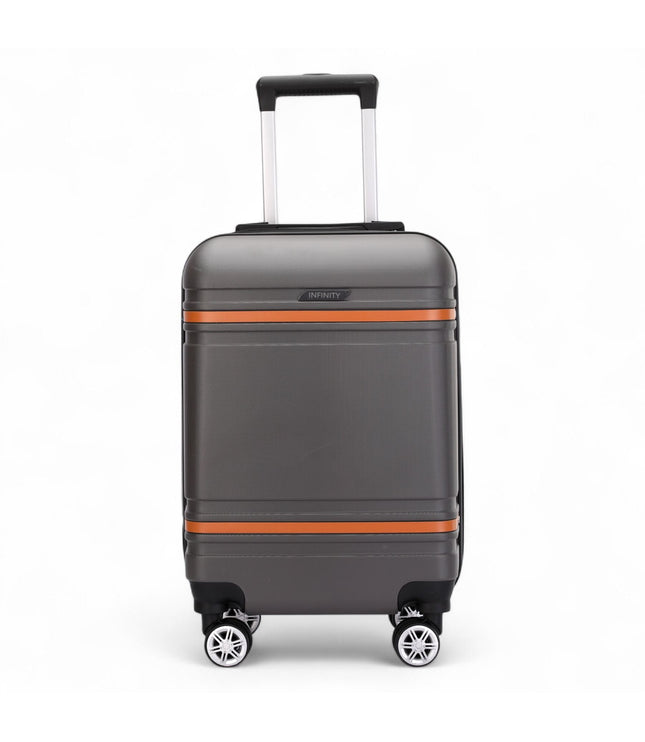 Calgary Cabin Hard Shell Suitcase in Charcoal Black