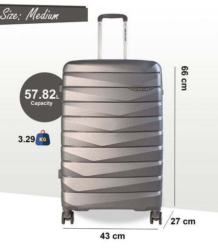 Forster Medium Hard Shell TSA Suitcase in Smoke Grey
