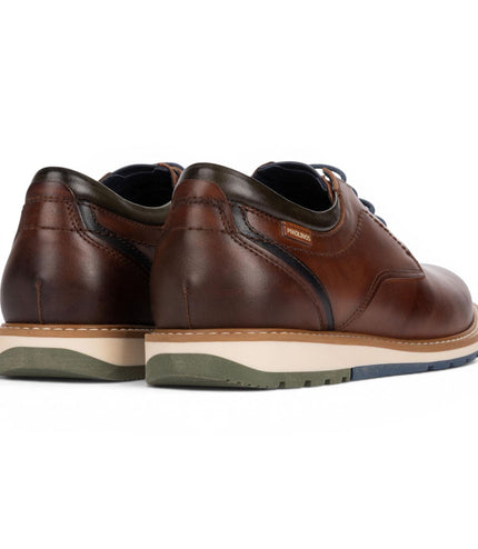 Pikolinos Men's Brown Leather Lace-Up Smart Shoes - Berna