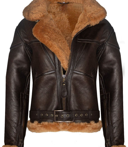 Womens RAF Sheepskin Flying Jacket-Albany