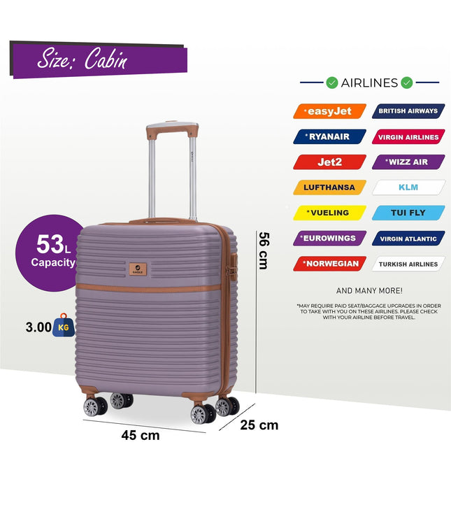 Koga Cabin Hard Shell Suitcase in Purple