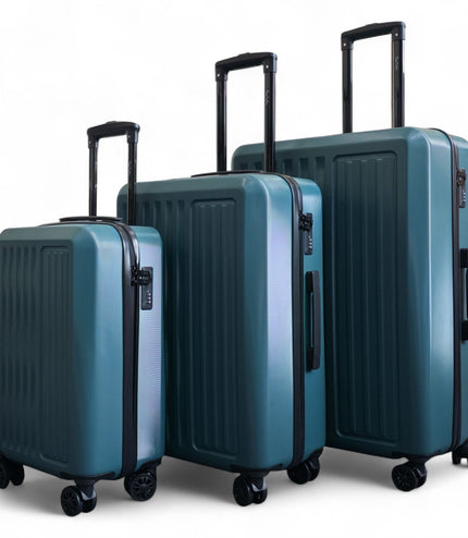 Croydon Set of 3 Hard Shell Suitcase in Green
