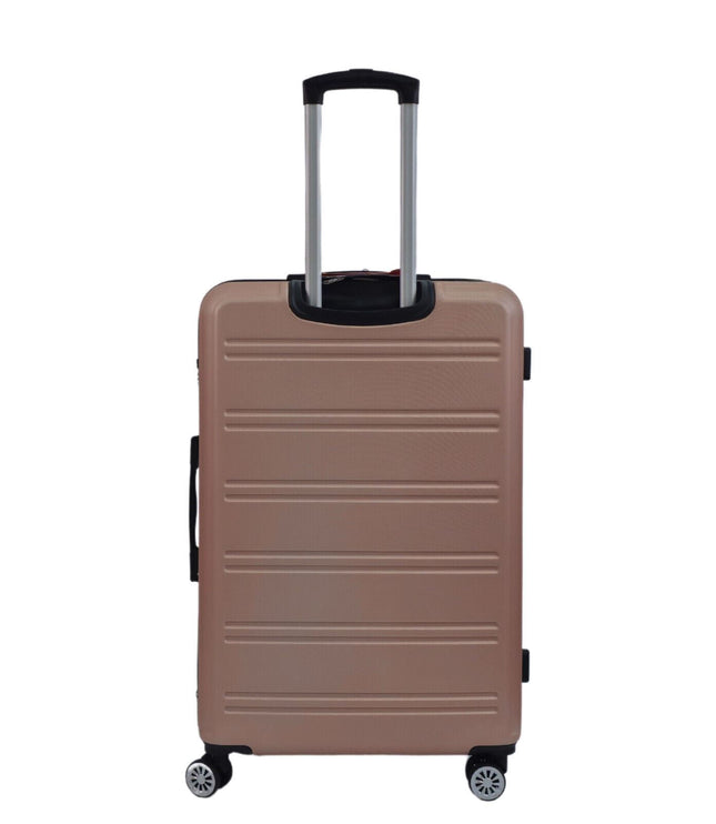 Alford Large Hard Shell Suitcase in Rose Gold