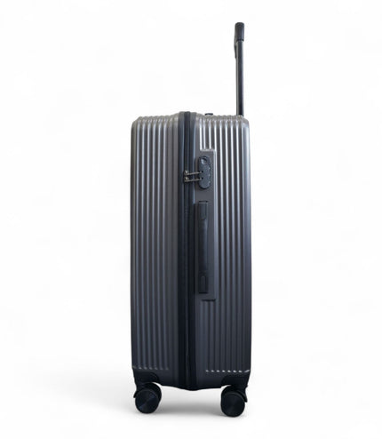 Junee Large Hard Shell Suitcase in Charcoal Grey