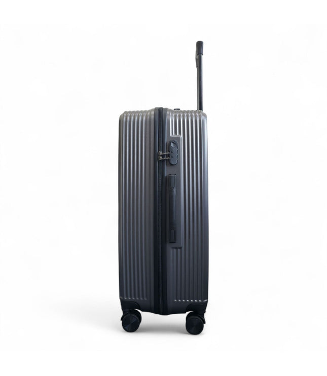 Junee Large Hard Shell Suitcase in Charcoal Grey