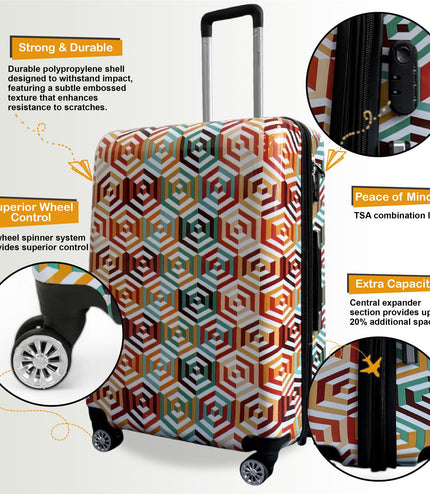 Ballina Large Hard Shell Suitcase in Ombre
