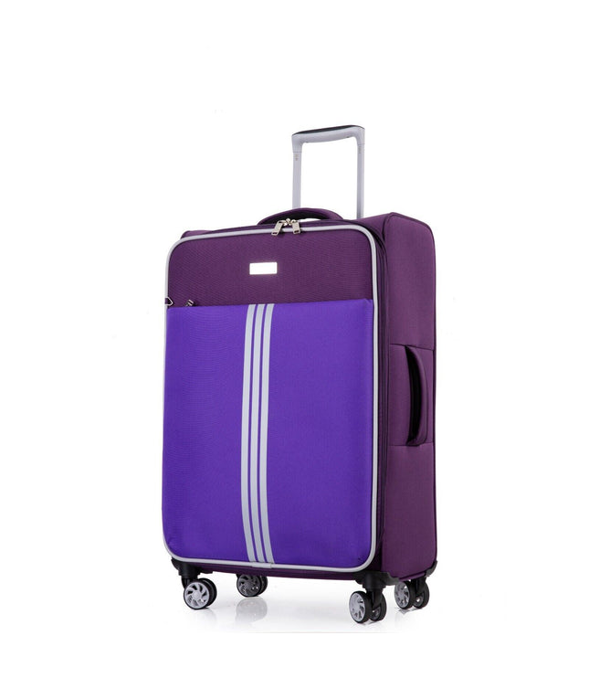 Beverley Large Soft Shell Suitcase in Purple