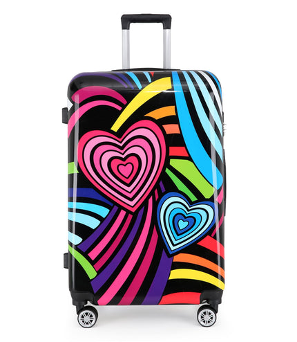 Congleton Large Hard Shell Suitcase in Hearts