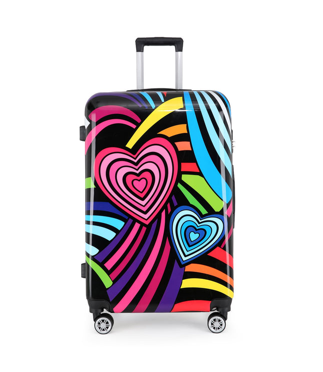 Congleton Large Hard Shell Suitcase in Hearts