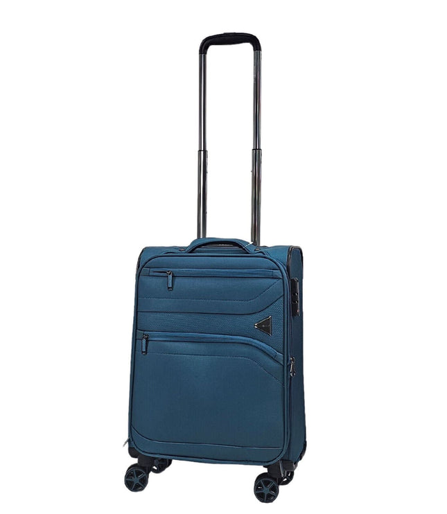 Corby Cabin Soft Shell Suitcase in Teal
