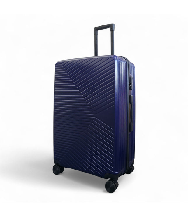 Junee Large Hard Shell Suitcase in Navy Blue