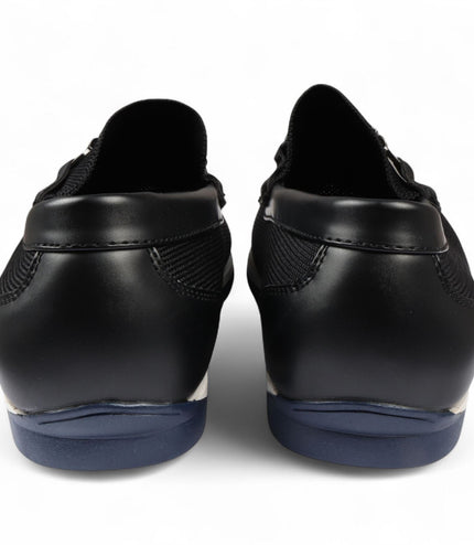 Men's Black Lightweight Mesh Slip-On Breathable Loafers