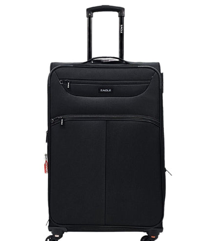 Ashford Medium Soft Shell Suitcase in Black