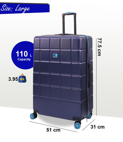 Coulsdon Large Soft Shell Suitcase in Navy