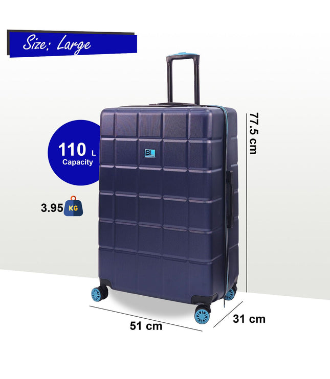 Coulsdon Large Soft Shell Suitcase in Navy