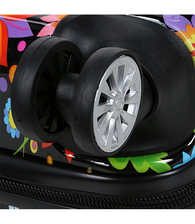 Ballina Medium Hard Shell Suitcase in Black Flower