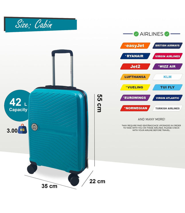 Acton Cabin Hard Shell Suitcase in Mint