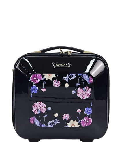 Canvey Cosmetic Hard Shell Suitcase in Black