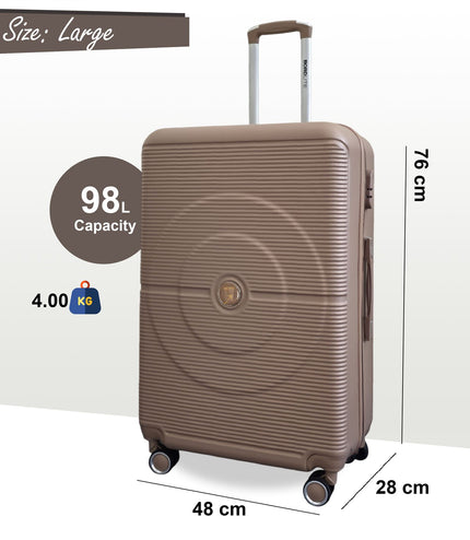 Seto Large Hard Shell Suitcase in Gold