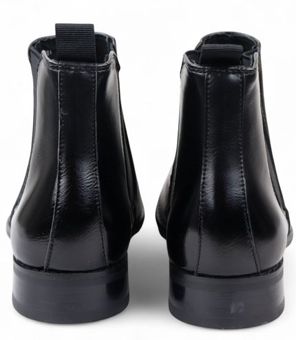 Men's Black Chelsea Slip-On Office Ankle Boots
