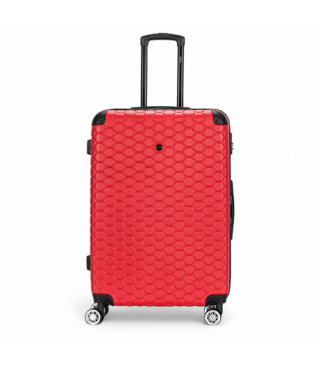Noda Large Hard Shell Suitcase in Red