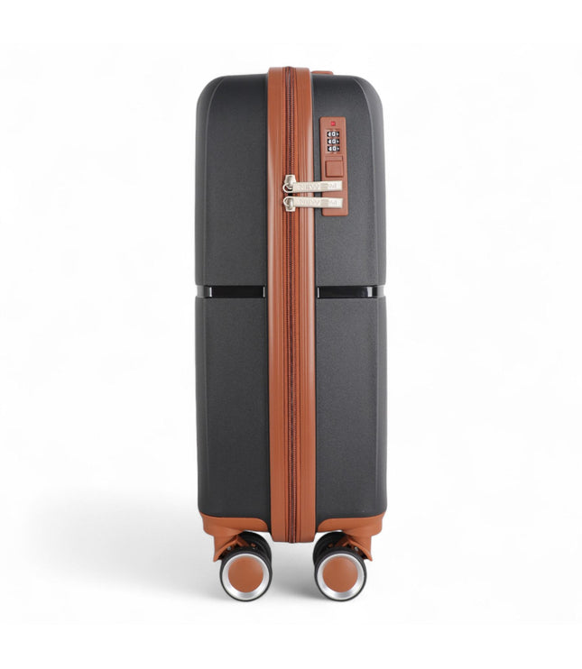 Corowa Cabin Hard Shell Suitcase in Black