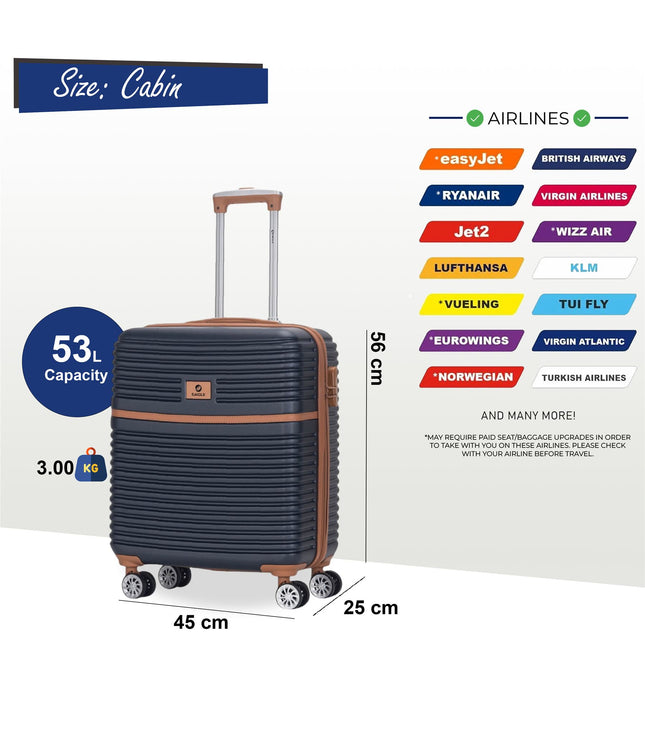 Koga Cabin Hard Shell Suitcase in Navy