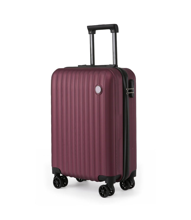 Edmonton Cabin Hard Shell Suitcase in Burgundy