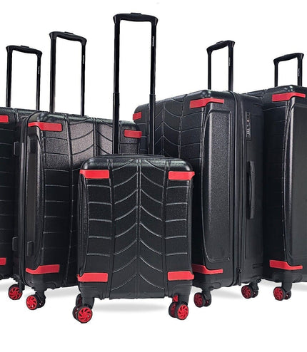 Chilton Set of 5 Hard Shell Suitcase in Black