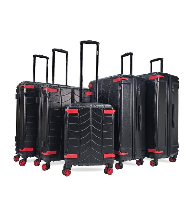 Chilton Set of 5 Hard Shell Suitcase in Black