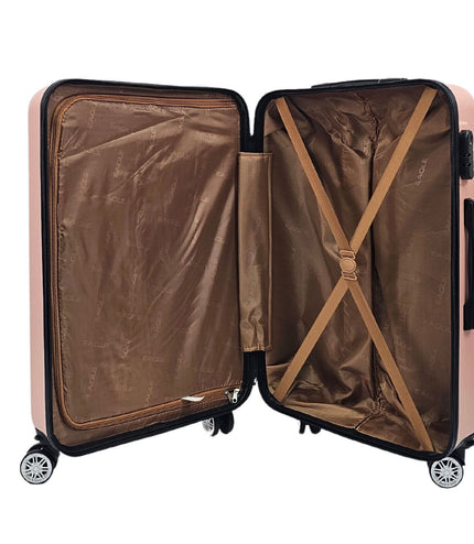 Chorley Extra Large Hard Shell Suitcase in Rose Gold