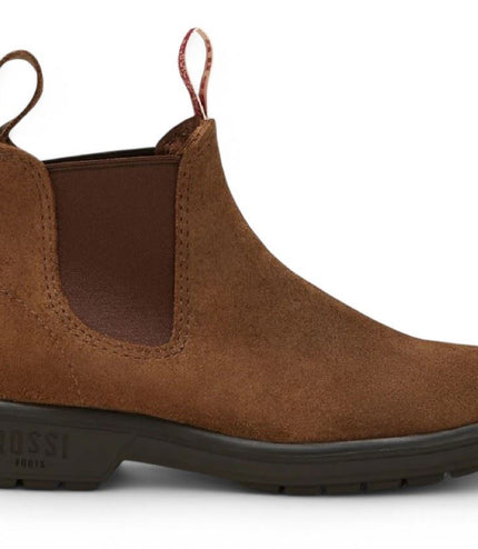 Rossi 303 Endura Rustic Brown Suede Leather Chelsea Boots