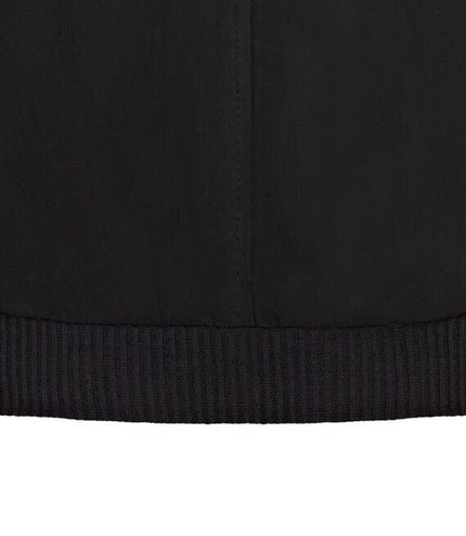 Mens Soft Goat Suede MA-1 Varsity Bomber Jacket  - Dalian - Black