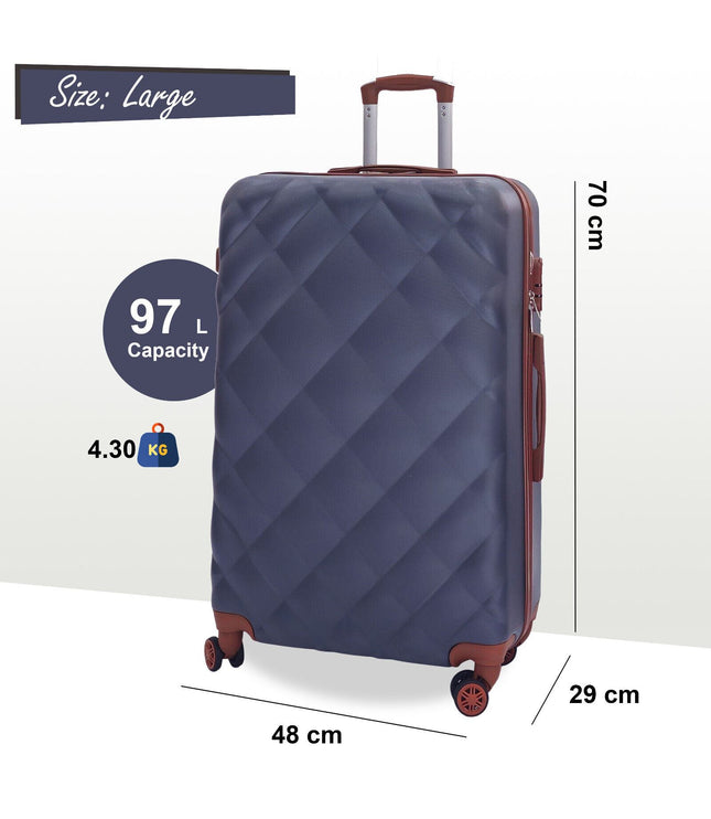 Crawley Large Soft Shell Suitcase in Grey