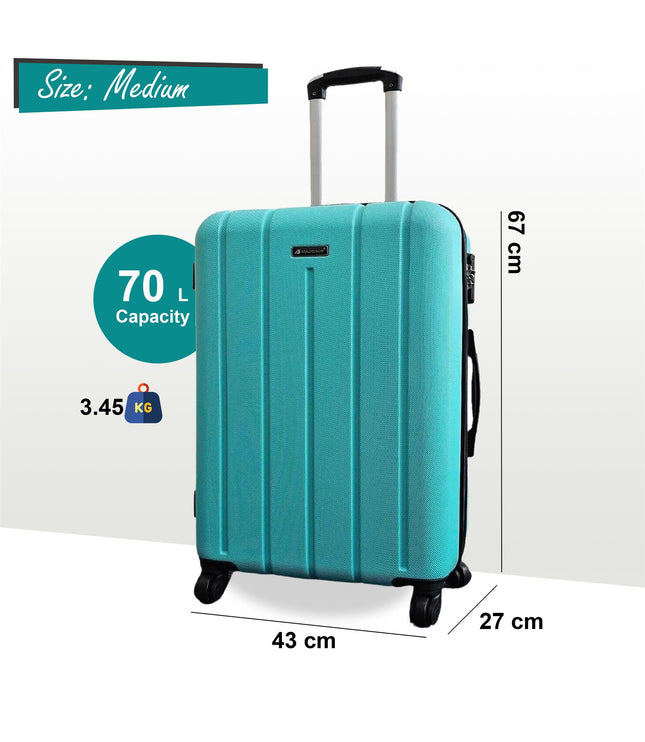Coalville Medium Hard Shell Suitcase in Teal